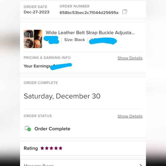 Wide Leather Belt Strap Buckle Adjustable Cuff - Picture 10 of 10